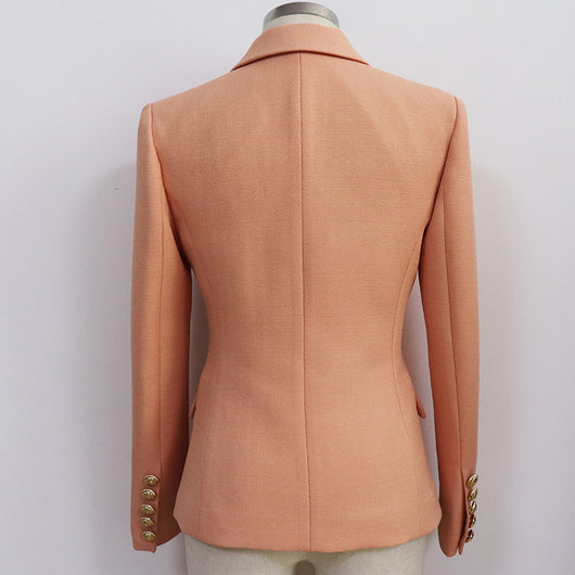 Blazer de Lino Doble Botonadura Slim para Mujer - Image 7