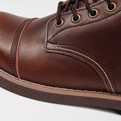 Botas Militares Martin de Cuero Engrasado para Hombre - Estilo Retro Worker - Image 13