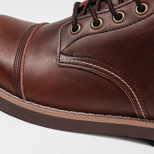 Botas Militares Martin de Cuero Engrasado para Hombre - Estilo Retro Worker - Image 13