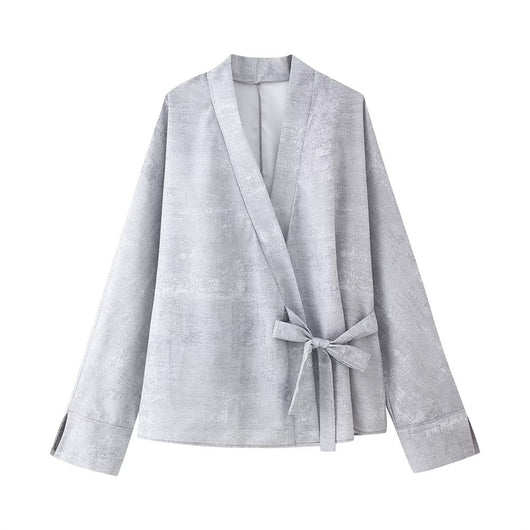 Conjunto de Dos Piezas: Blusa Bordada y Pantalón Pierna Ancha - Image 11