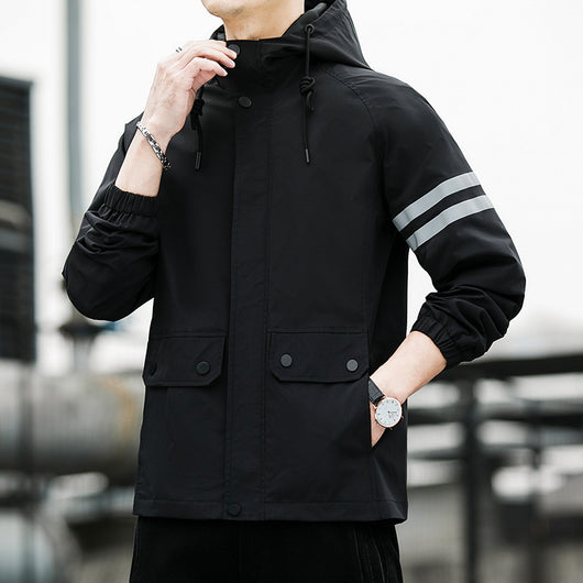 Chaqueta Reflectante de Moda Coreana para Hombre - Image 2