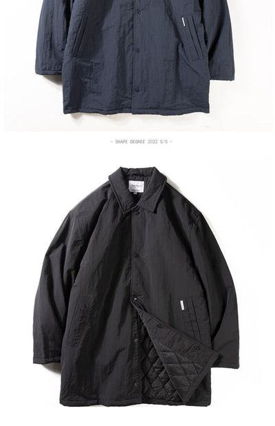Abrigo Trench Acolchado Térmico Retro Solapa para Hombre - Image 11