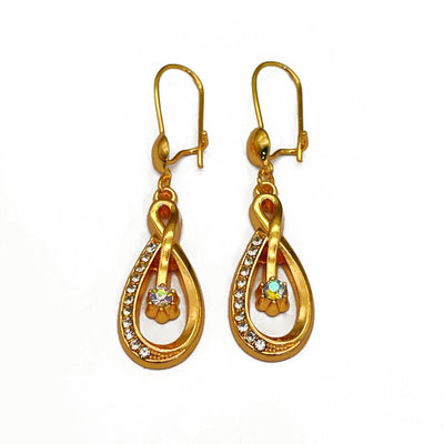 Aretes de Moda con Circonita Incrustada y Diamante Brillante Calado - Image 5