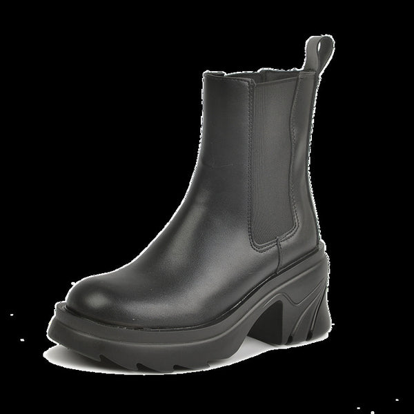 Botas Martin de Tacón Grueso Estilo Casual con Malla - Diseño Trendy - Image 9