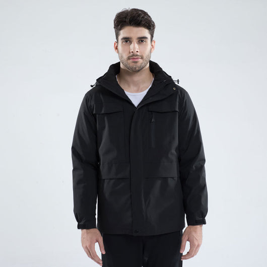 Chaqueta Montañera 3 en 1 Multibolsillos Talla Grande - Image 16