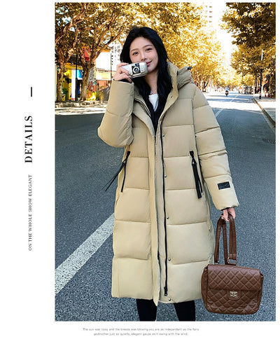 Chaqueta Acolchada de Algodón Grueso - Estilo Coreano Impermeable al Frío - Image 10