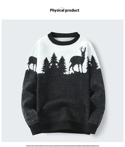 Suéter Pullover Hombre Cuello Redondo Jacquard - Image 14