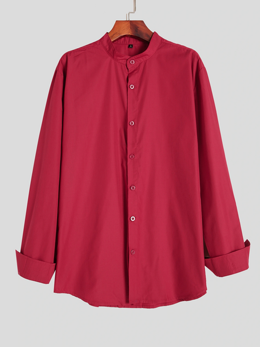 Camisa Casual para Adolescentes con Cuello Alzado - Image 2