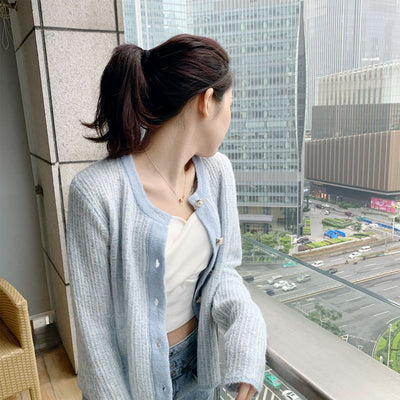 Cardigan Suelto para Mujer - Suéter Ligero de Temperamento Suave - Image 14