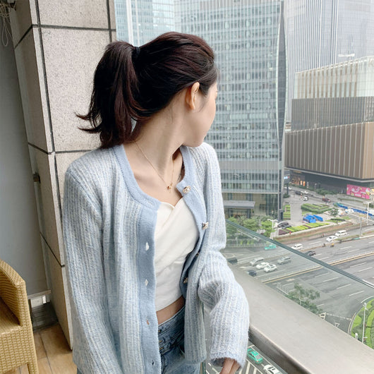 Cardigan Suelto para Mujer - Suéter Ligero de Temperamento Suave - Image 14