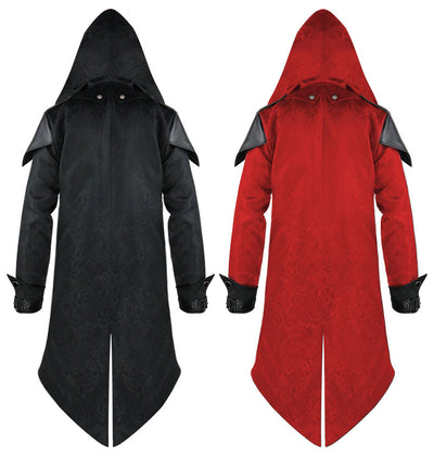 Abrigo Medieval Patchwork Retro para Hombre - Estilo Vintage Halloween - Image 5