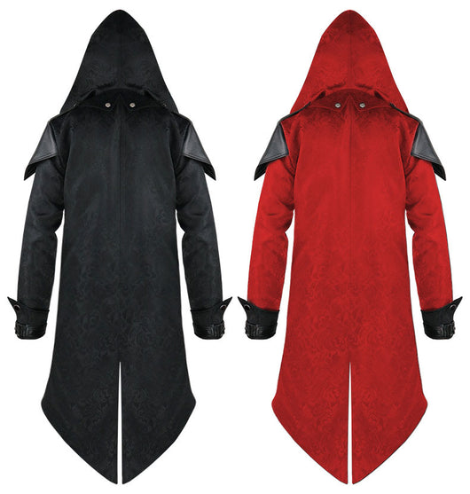 Abrigo Medieval Patchwork Retro para Hombre - Estilo Vintage Halloween - Image 5
