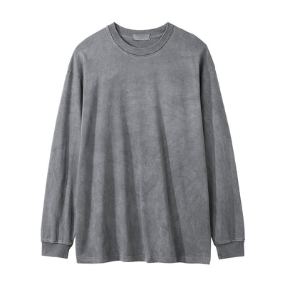Camiseta Manga Larga Desteñida para Hombre
