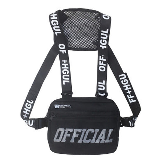 Riñonera Streetwear Chest Rig para Mujer Negro - Image 11