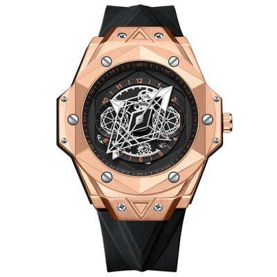 Reloj de Cuarzo para Hombre Resistente al Agua con Correa de Silicona - Image 10