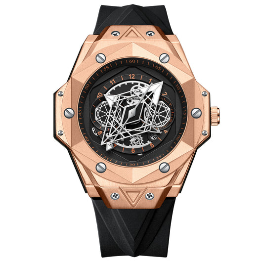 Reloj de Cuarzo para Hombre Resistente al Agua con Correa de Silicona - Image 10