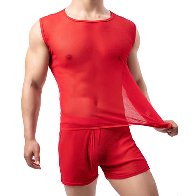 Chaleco Transparente de Malla Ice Silk para Hombre - Image 16
