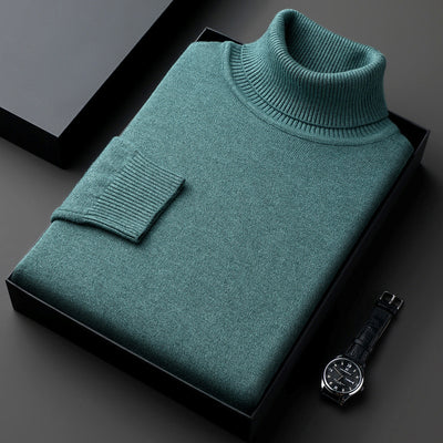 Suéter Cuello Alto Grueso Oversize Casual para Hombre - Image 2