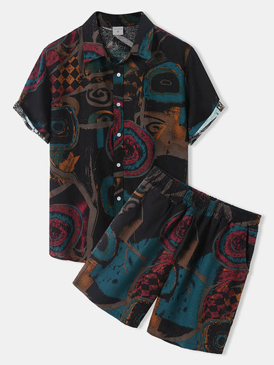 Camisa Casual Estampada de Manga Corta para Hombre - Image 17
