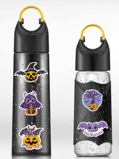 100 Stickers Decorativos Halloween con Calabazas, Murciélagos y Personajes Infantiles - Image 3