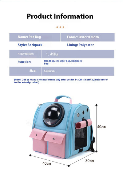 Mochila Transportadora Extensible para Mascotas - Capacidad Grande para Perros y Gatos - Image 8