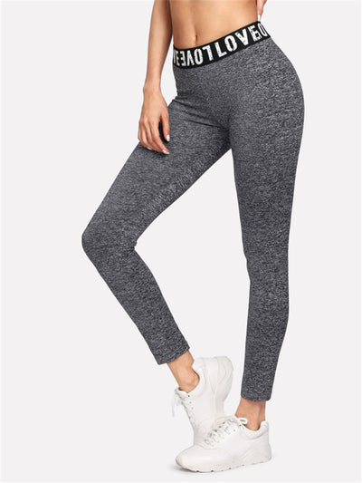 Pantalones de Yoga con Cintura Elástica LOVE - Image 3