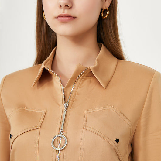 Mono de Trabajo Ajustado con Remaches - Diseño Minimalista Mujer - Image 12