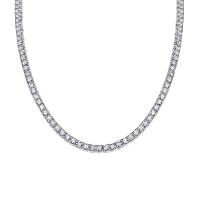 Collar Largo Río de Estrellas en Plata 925 con Moissanita Doble - Image 6