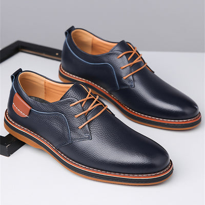 Zapatos de Cuero para Hombre Talla Grande - Costura Artesanal Premium - Image 11