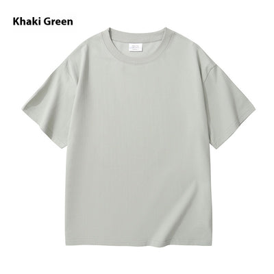 Camiseta Básica de Pareja Unisex - Colores Sólidos Modernos - Image 17