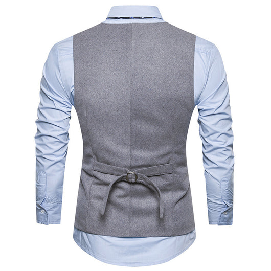 Chaleco de Traje Slim Fit Profesional Británico para Hombre - Image 7