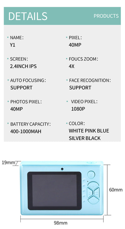 Cámara Digital Compacta para Estudiantes - Ideal para Principiantes - Image 28