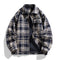 Men's American Retro Style Plaid Casual Shirt