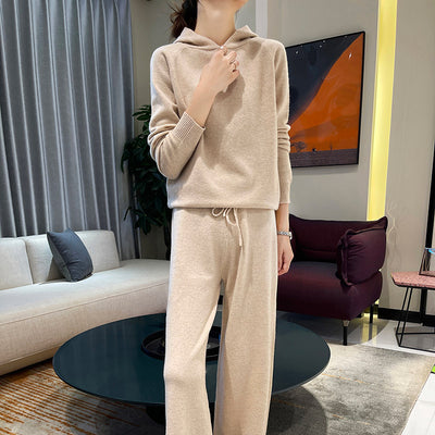 Conjunto Holgado de Punto: Sudadera con Capucha y Pantalón Ancho - Image 5