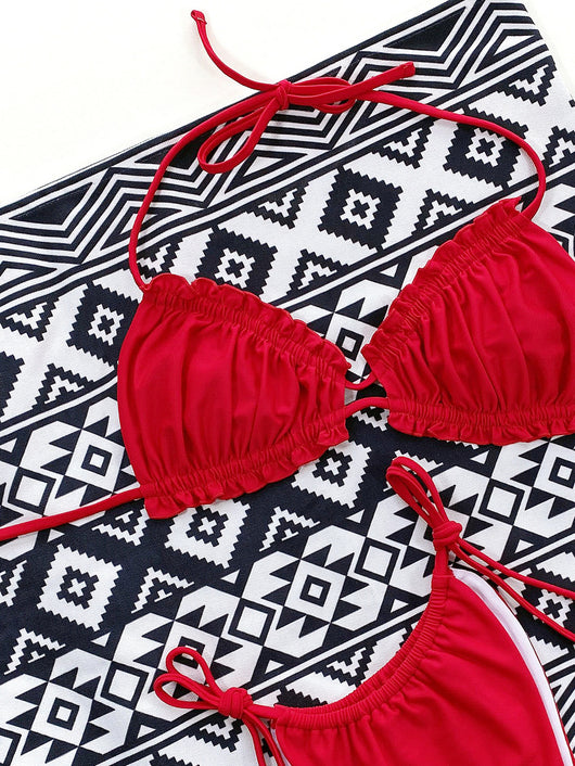 Bikini Bicolor Cintura Baja Ajustable - Image 10