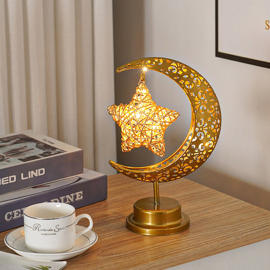 Lámpara LED Decorativa Luna de Hierro Personalizada - Image 3