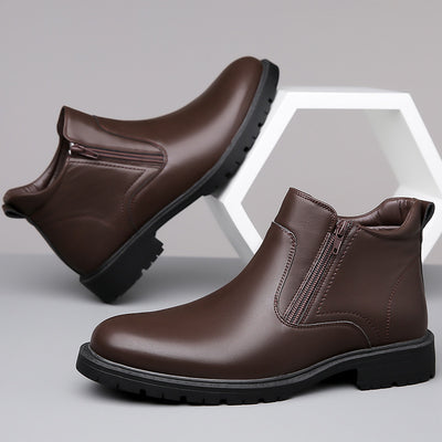 Zapatos Casuales Altos de Cuero para Hombre - Image 10