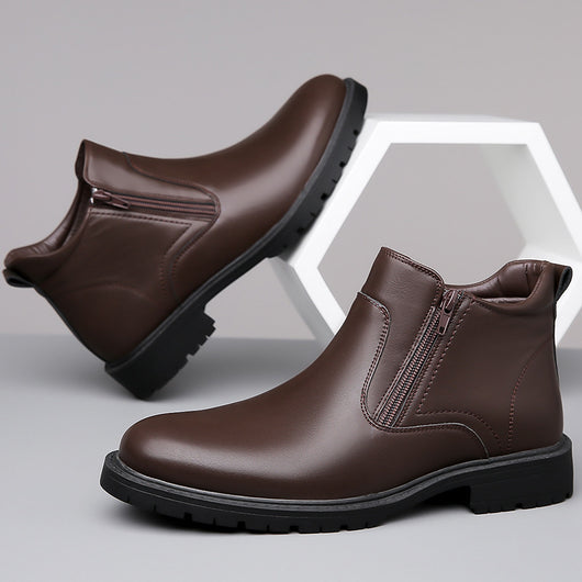 Zapatos Casuales Altos de Cuero para Hombre - Image 10
