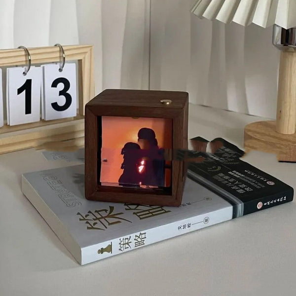 Adorno Cuadrado con Máquina de Fotos Animadas Personalizable