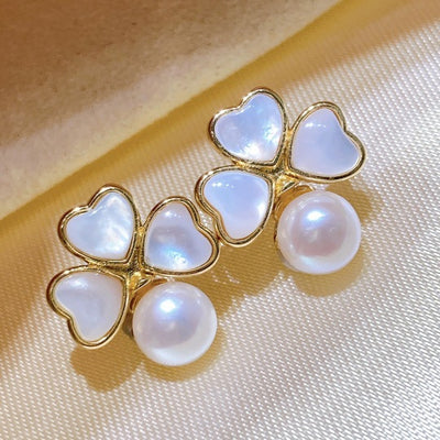 Conjunto de Joyería Nácar: Aretes, Anillo y Collar - Image 4