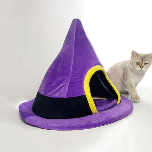 Cama Nido para Gatos Diseño Sombrero de Bruja Halloween - Image 7