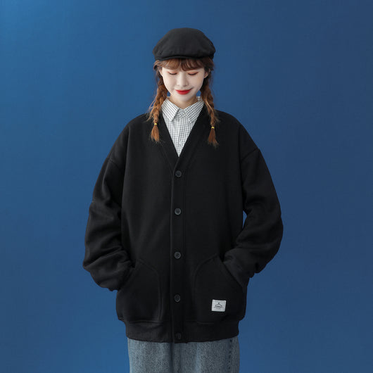 Chaqueta Beisbolera Estilo BF Primavera Otoño - Cardigan Uniforme Deportivo