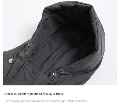 Chamarra Hoodie de Algodón Liso Estilo Americano - Image 19