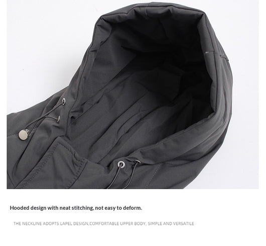 Chamarra Hoodie de Algodón Liso Estilo Americano - Image 19