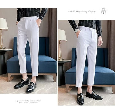 Pantalones de Vestir Casual Rectos para Hombre - Image 15