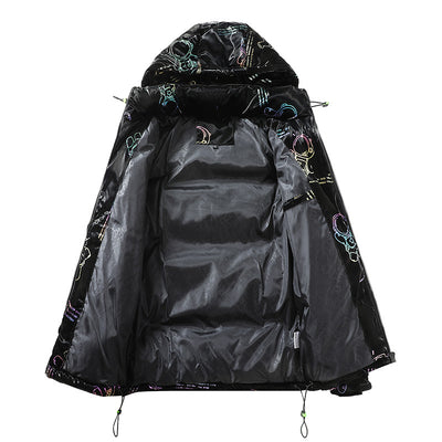 Abrigo de Invierno Acolchado con Capucha para Hombre - Image 4