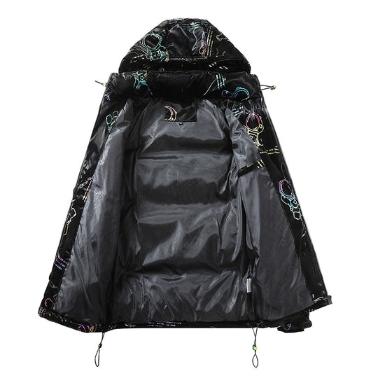 Abrigo de Invierno Acolchado con Capucha para Hombre - Image 4