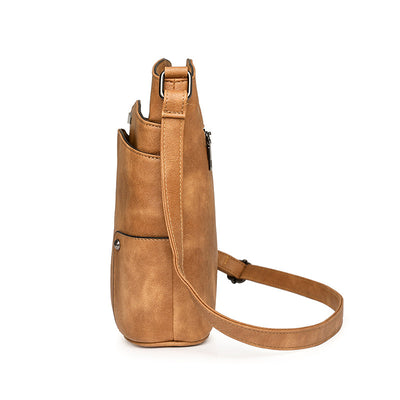 Bolso Bandolera Retro Multicapa PU - Diseño Minimalista de Alto Nivel - Image 3