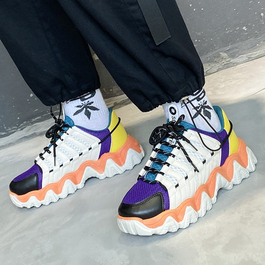 Zapatillas Deportivas Casuales con Suela Elevada Ondulada - Image 11
