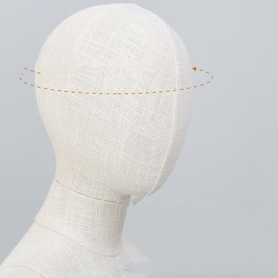 Maniquí de Escote Femenino en Fibra de Vidrio con Manos de Madera - Image 19